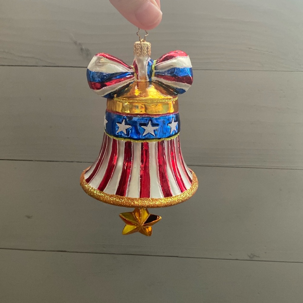 Christopher Radko Liberty bell ornament